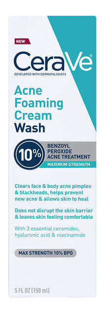 CeraVe Acne Foaming Cream Cleanser BPO 10% CeraVe Acne Foaming Cream Cleanser BPO 10%